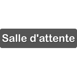 Salle d'attente C (20x5cm) - Sticker/autocollant