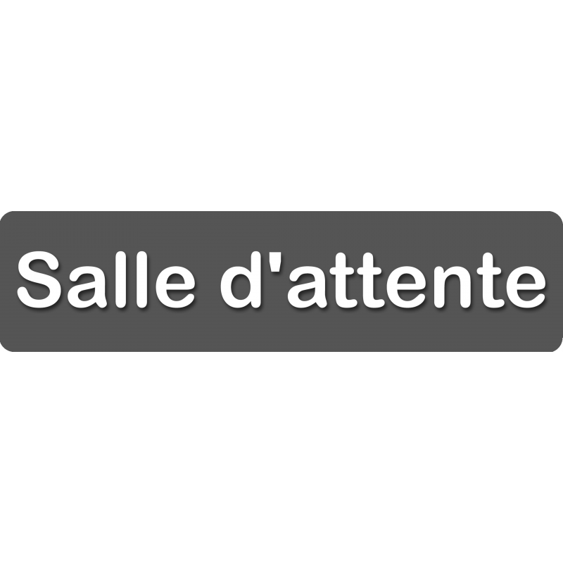 Salle d'attente C (20x5cm) - Sticker/autocollant