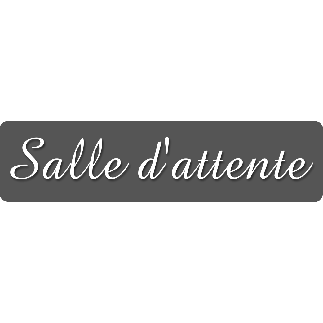 Salle d'attente B (28x7cm) - Sticker/autocollant