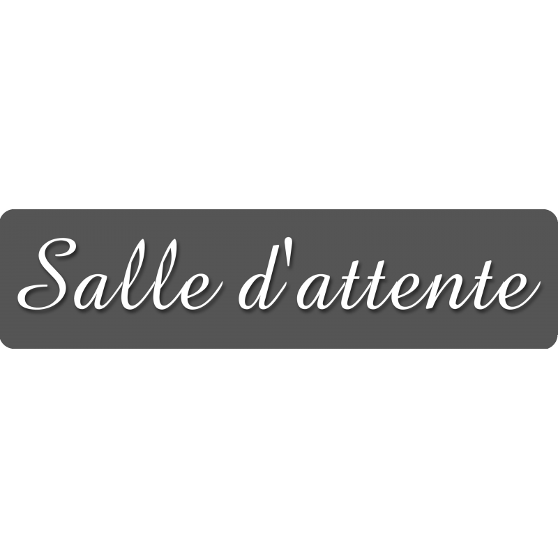 Salle d'attente B (28x7cm) - Sticker/autocollant