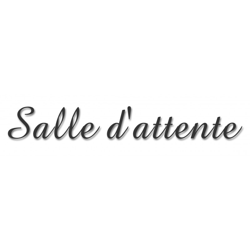 Salle d'attente 1 (28x7cm) - Sticker/autocollant