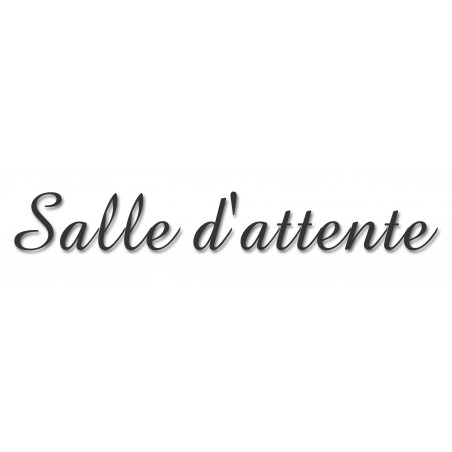 Salle d'attente A (20x5cm) - Sticker/autocollant