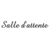 Salle d'attente A (20x5cm) - Sticker/autocollant