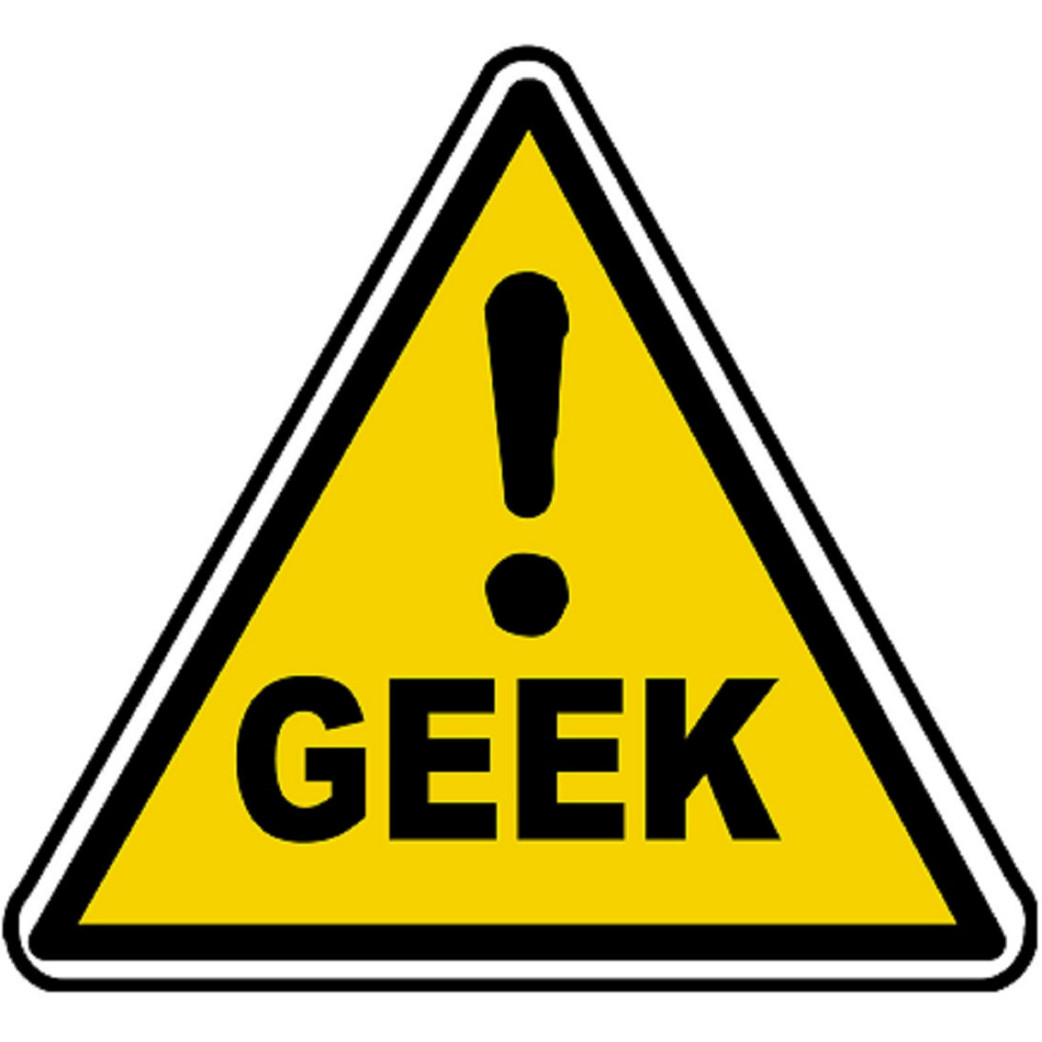 Danger geek (20x18cm) - Sticker/autocollant