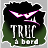 Truc a bord (10x10cm) - Sticker/autocollant