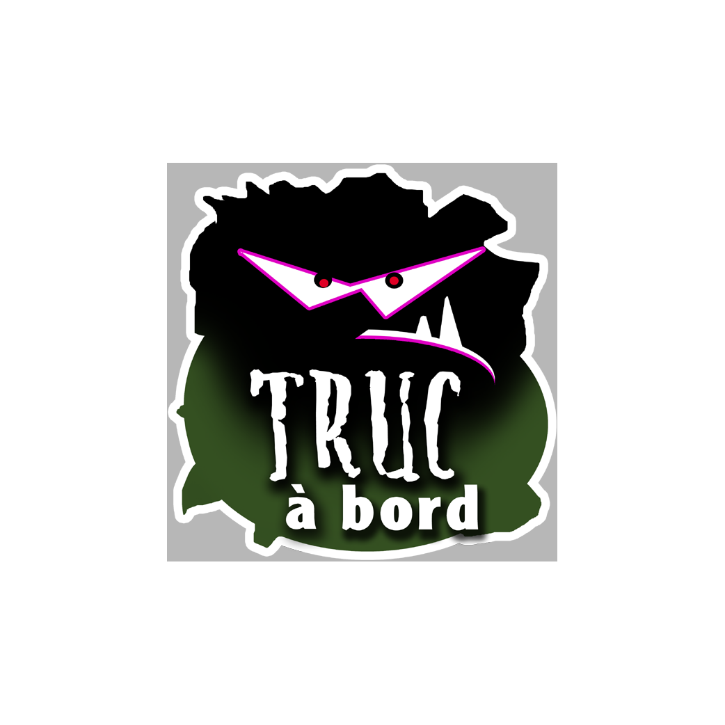 Truc à bord (20x20cm) - Sticker/autocollant