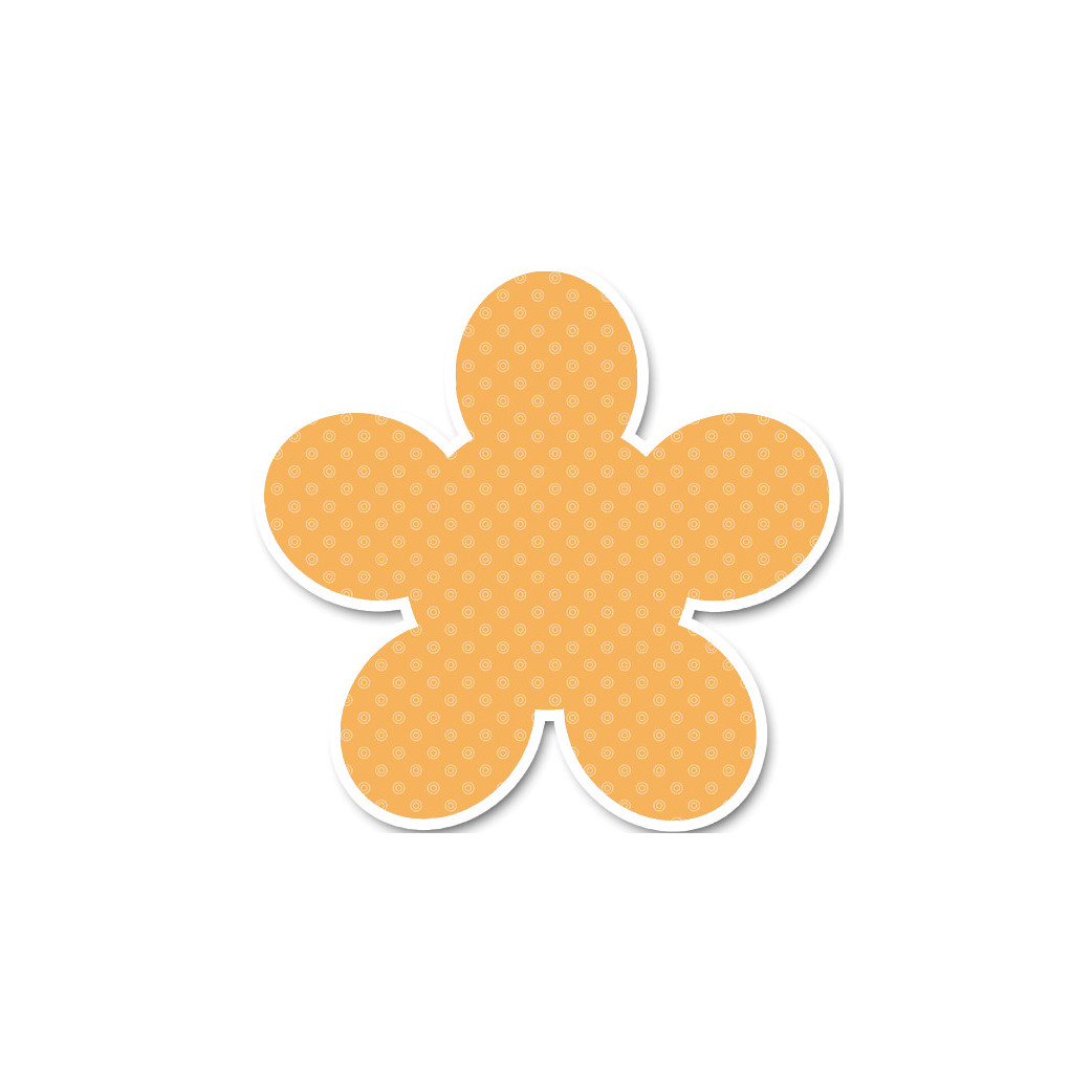 repère jaune (15x14.5cm) - Sticker/autocollant