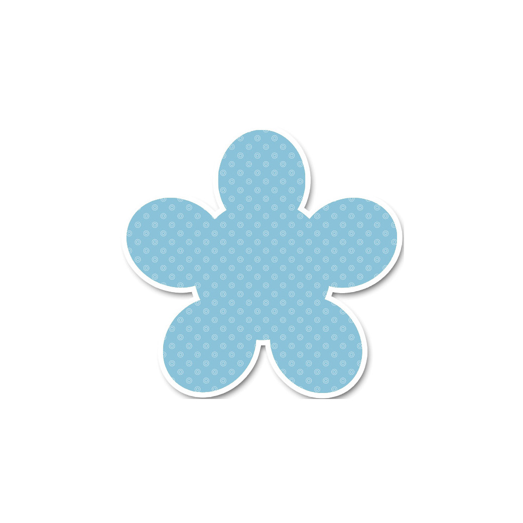 repère bleu (10x9.5cm) - Sticker/autocollant