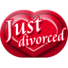 Just divorced (30x21cm) - Sticker/autocollant