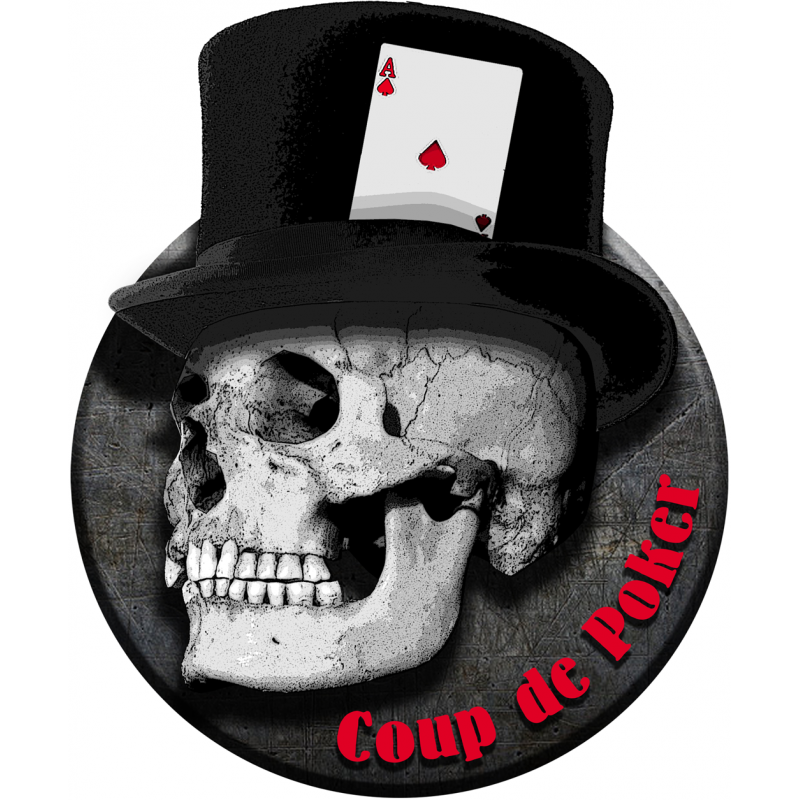 Coup de Poker (5x4cm) - Sticker/autocollant