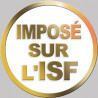 Imposé sur l'ISF (10x10cm) - Sticker/autocollant