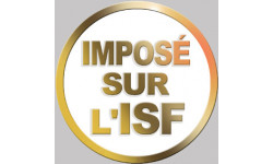 Imposé sur l'ISF (5x5cm) - Sticker/autocollant