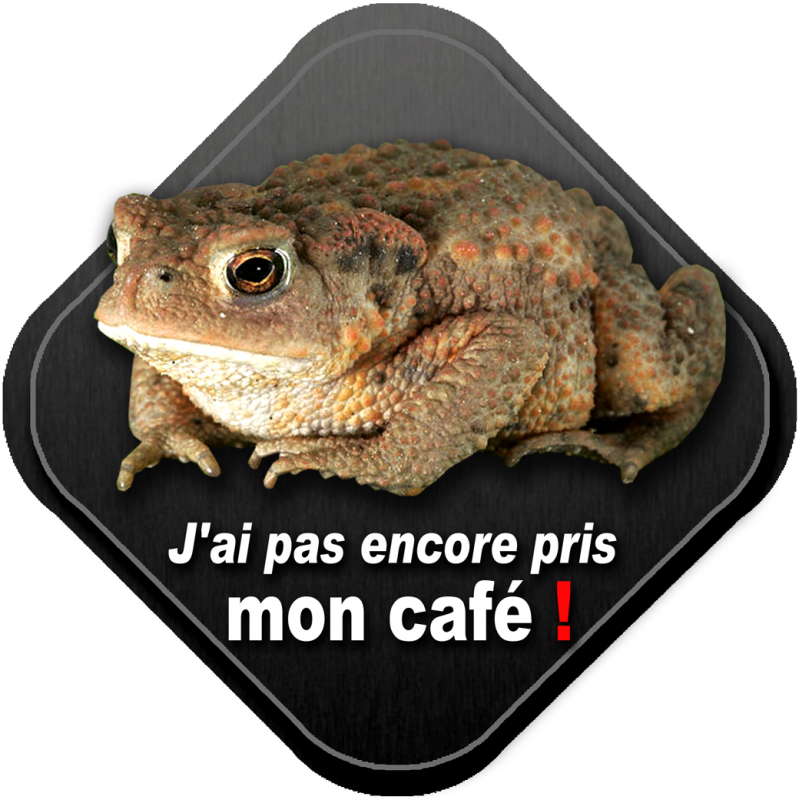 Mon café (5x5cm) - Sticker/autocollant