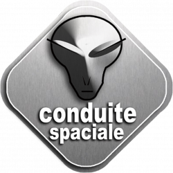 Conduite spatiale (5x5cm) - Sticker/autocollant