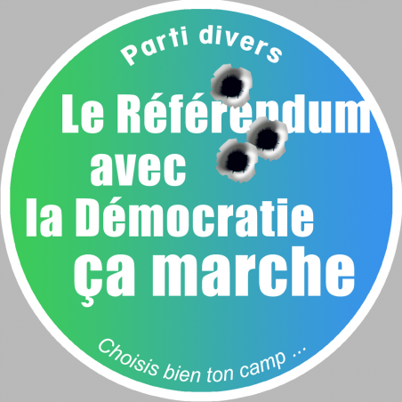 Parti divers droite gauche (10x10cm) - Sticker/autocollant