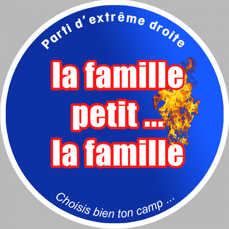 Parti extrême droite (15x15cm) - Sticker/autocollant