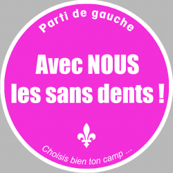 Parti de gauche (15x15cm) - Sticker/autocollant