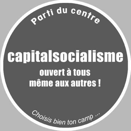 Parti du centre (10x10cm) - Sticker/autocollant