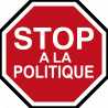 politique STOP (15x15cm) - Sticker/autocollant