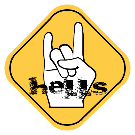 Hells (5x5cm) - Sticker/autocollant