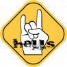 Hells (5x5cm) - Sticker/autocollant