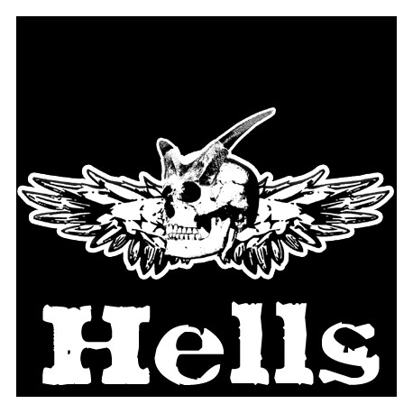 Tête Hells (5x5cm) - Sticker/autocollant