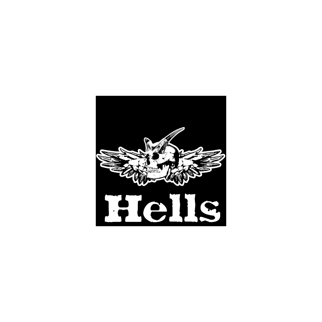 Tête Hells (10x10cm) - Sticker/autocollant