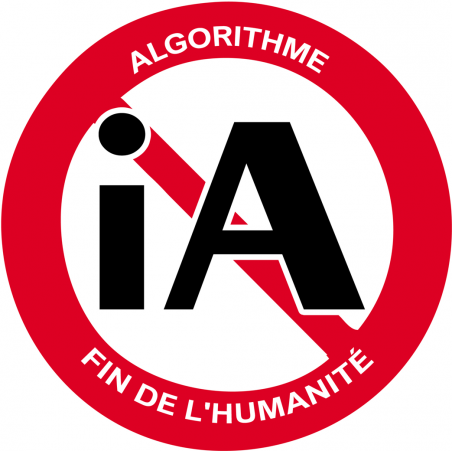 iA algorithme (15x15cm) - Sticker/autocollant