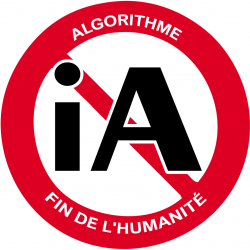 iA algorithme (5x5cm) - Sticker/autocollant