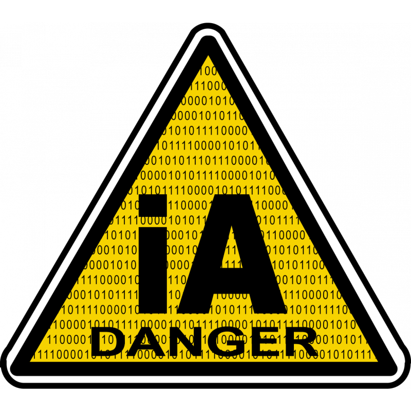 iA danger (5x5cm) - Sticker/autocollant