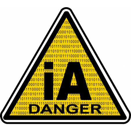 iA danger (10x10cm) - Sticker/autocollant