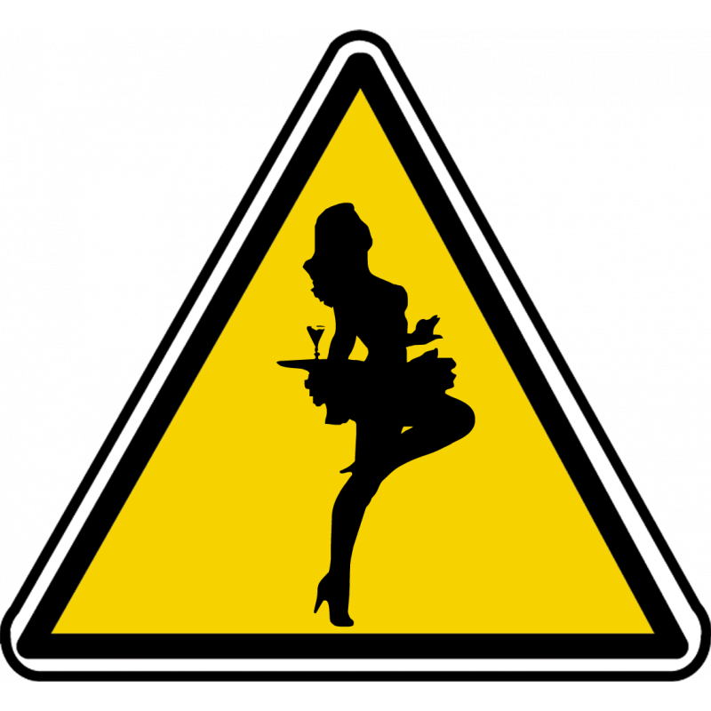 silhouette pin-up 34 (5x4.5cm) - Sticker/autocollant