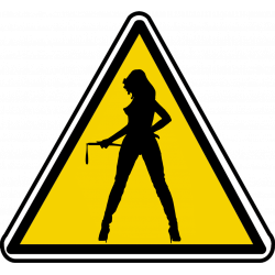 silhouette pin-up 3 (20x18.2cm) - Sticker/autocollant