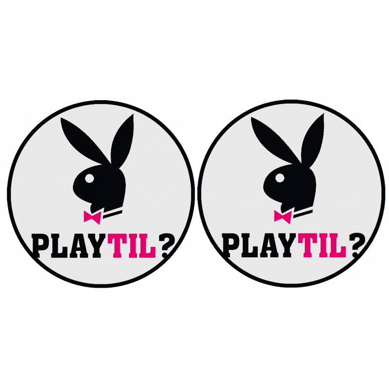 Playtil (2 fois 9cm) - Sticker/autocollant