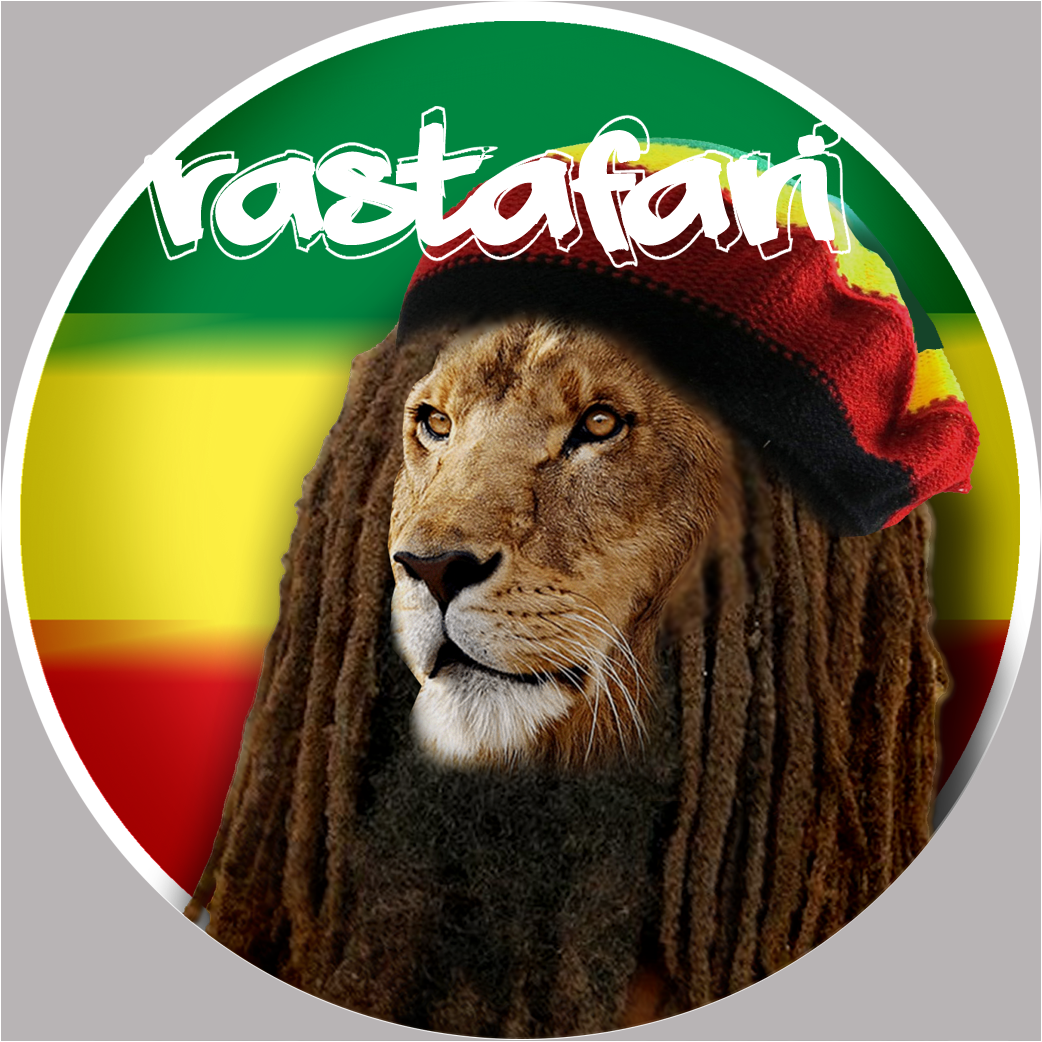 rasta (20x20cm) - Sticker/autocollant