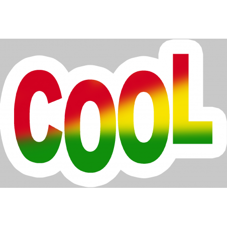 cool Rasta (20x13cm) - Sticker/autocollant