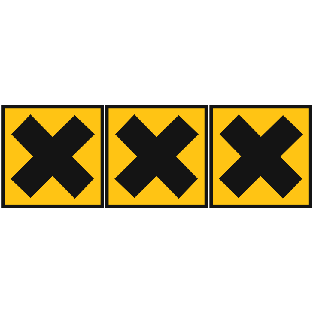 nocif irritant (3stickers 5x5cm) - Sticker/autocollant