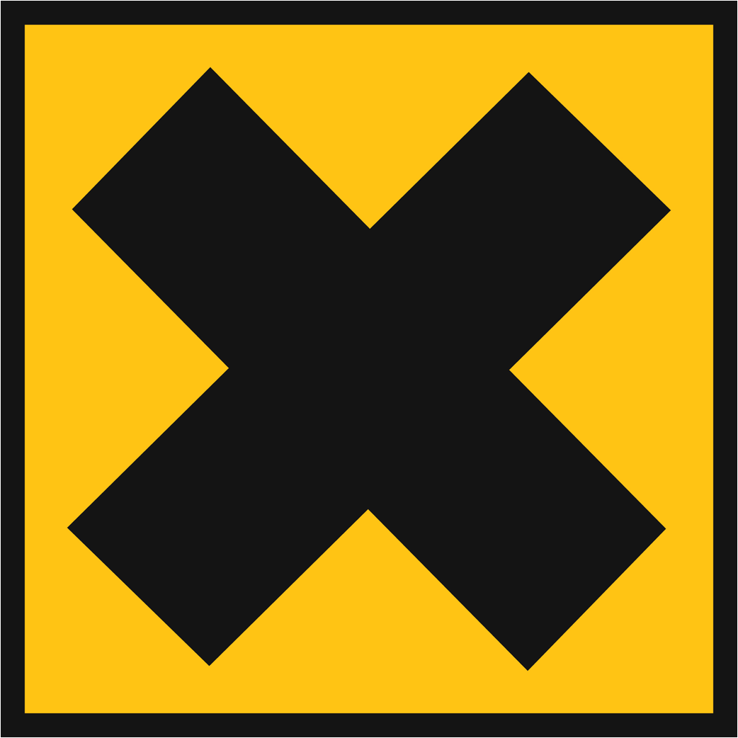 nocif irritant (15x15cm) - Sticker/autocollant