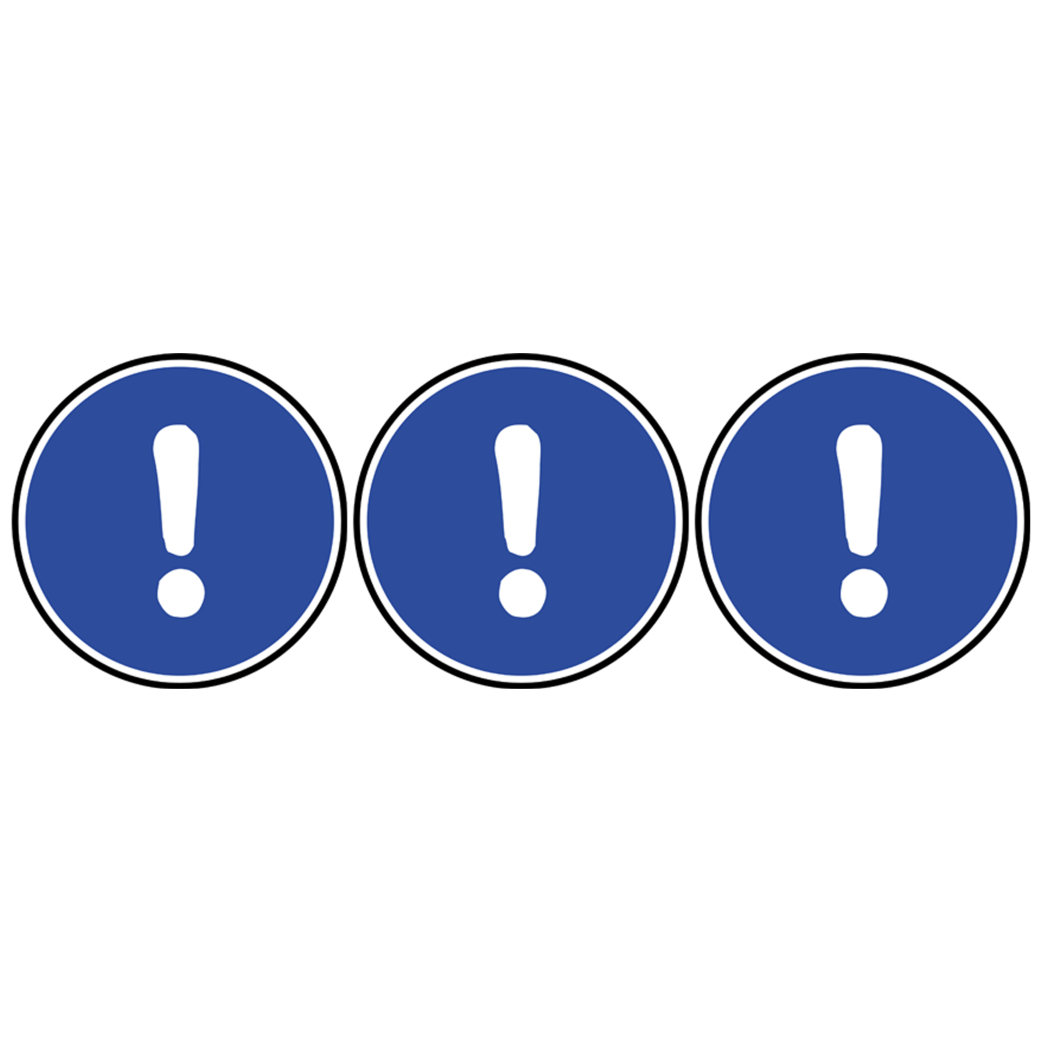 Obligation générale (3fois 5cm) - Sticker/autocollant