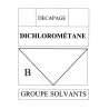 Dichlorometane B (21x14,5cm) - sticker / autocollant