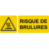 Risque de brulure (28x10cm) - Sticker / autocollant