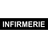 Infirmerie noir (15x3.5cm) - Sticker / autocollant