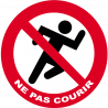 Ne pas courir (15cm) - Sticker/autocollant