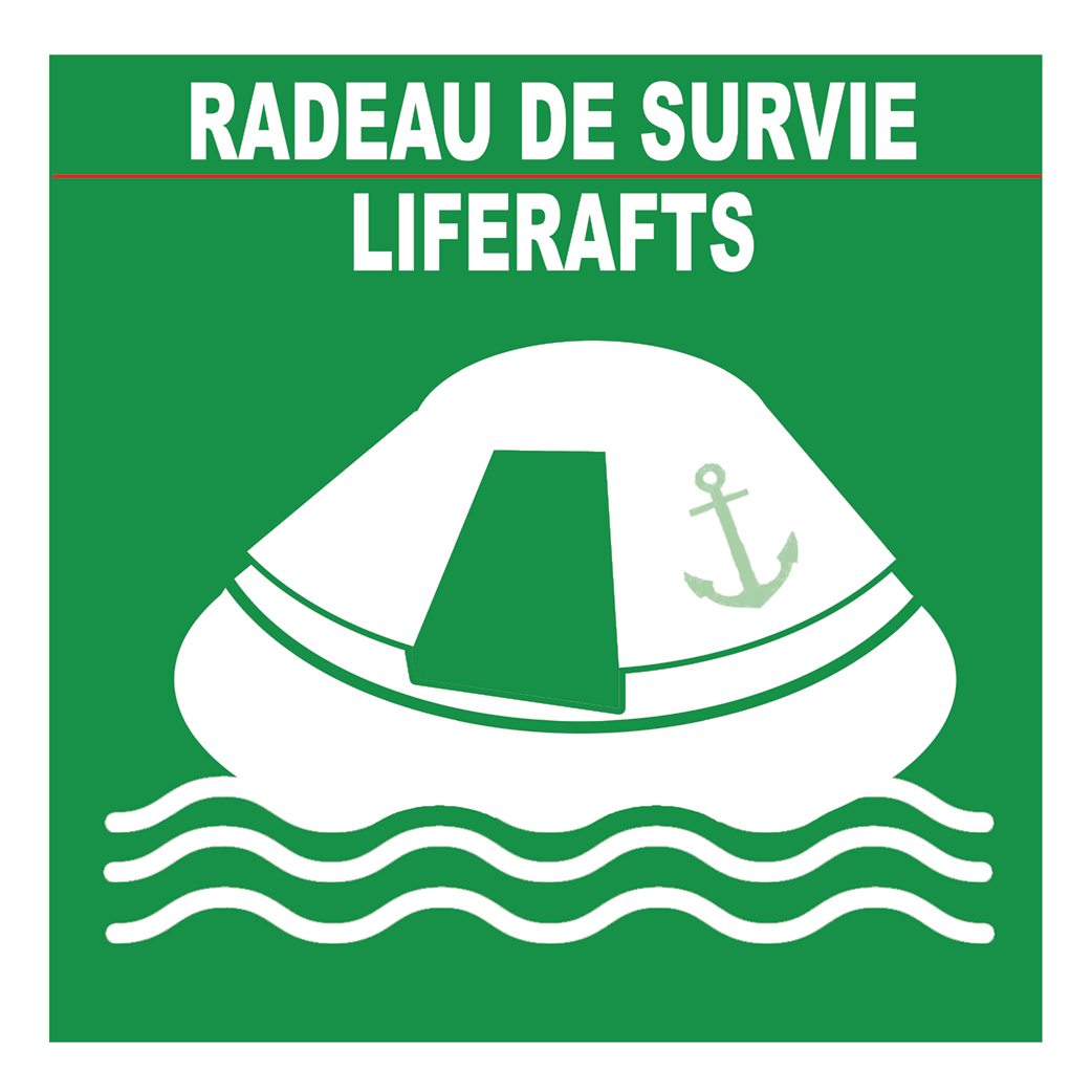 RADEAU DE SURVIE (5X5cm) - Sticker/autocollant