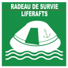 RADEAU DE SURVIE (5X5cm) - Sticker/autocollant