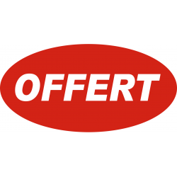 offert (20x10cm) - Sticker / autocollant