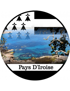 Côte Pays d'Iroise - (15x15cm) - Sticker/autocollant