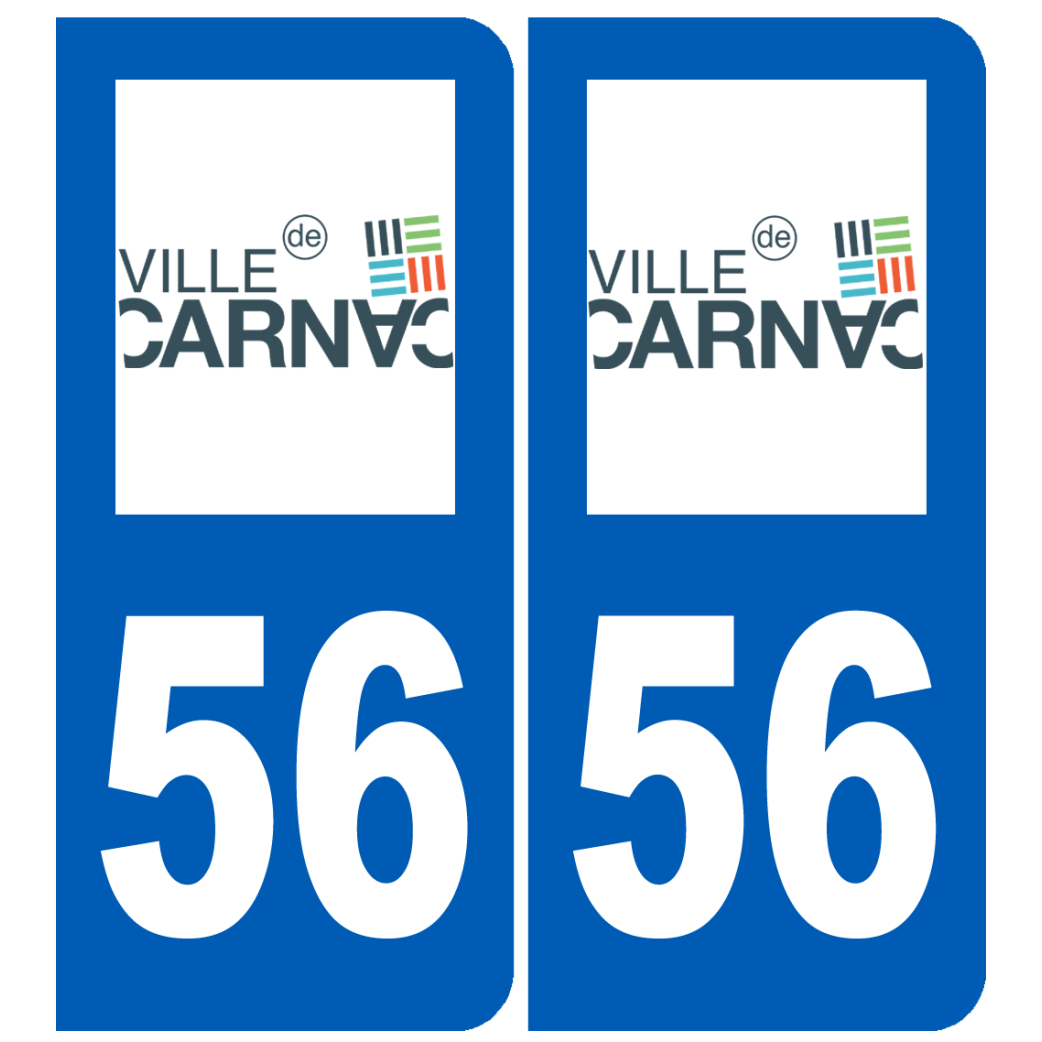 immatriculation Carnac 56 - Sticker/autocollant