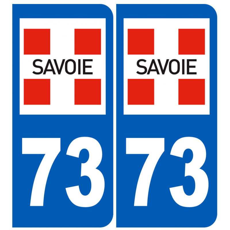 immatriculation Le Lavandou 83 (2 stickers 10,2x4,6cm) - Sticker/autocollant