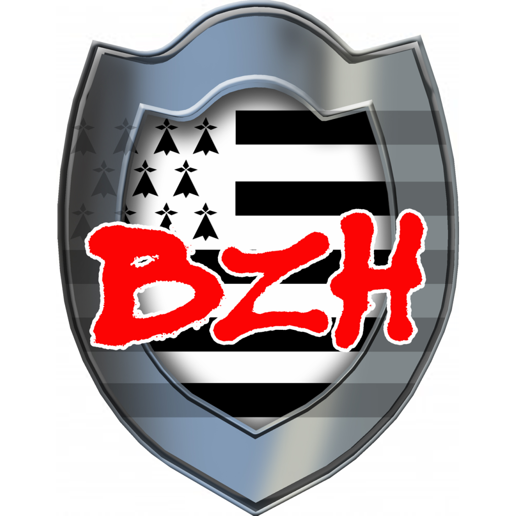 Bouclier BZH (10x7.5cm) - Sticker/autocollant